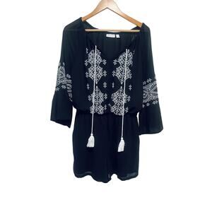 Black and white romper